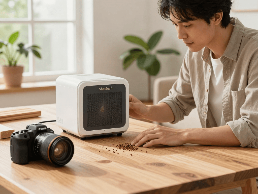 Traitement écologique des vers à bois avec Shashel® dans un intérieur lumineux et accueillant.