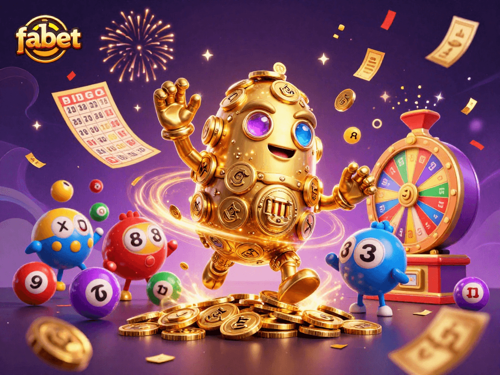 Experience the excitement of fabet with dynamic lottery spins, prizes, and golden gaming highlights.
